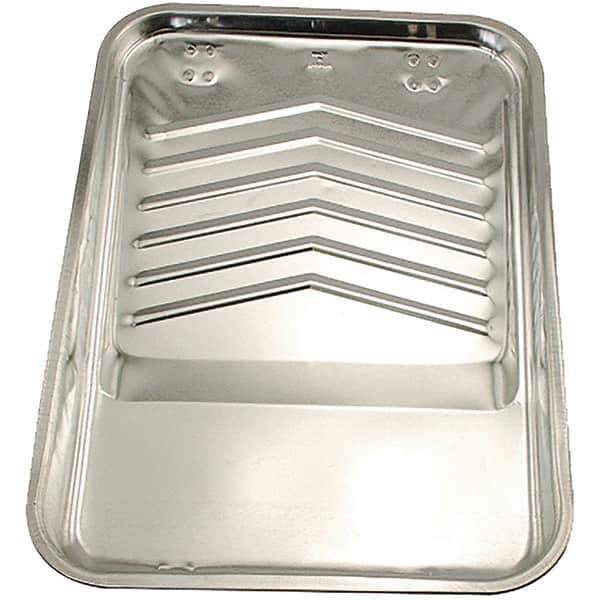 Bestt-Liebco - 9" Roller Compatible Mini Paint Roller Tray - 2 Qt Capacity, 9" Wide, Metal - Apex Tool & Supply