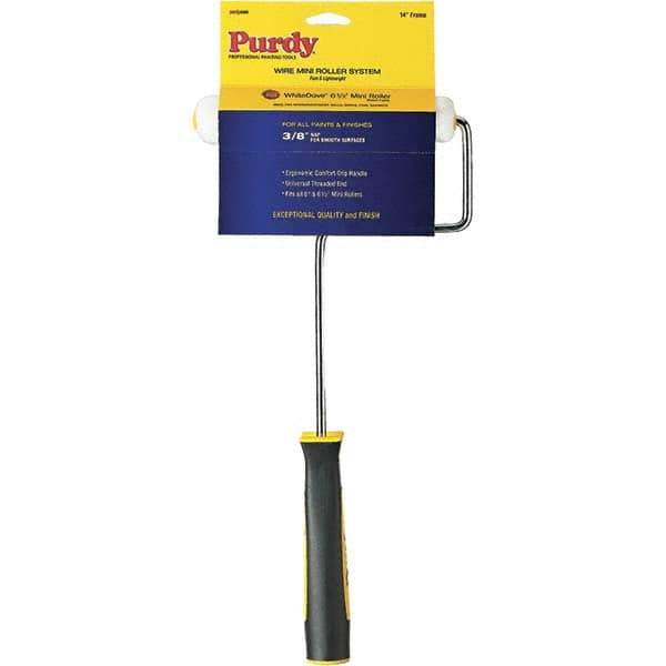Purdy - 3/8" Nap, Mini Roller Kit - 6-1/2" Wide, Includes Paint Tray, Roller Cover & Frame - Apex Tool & Supply
