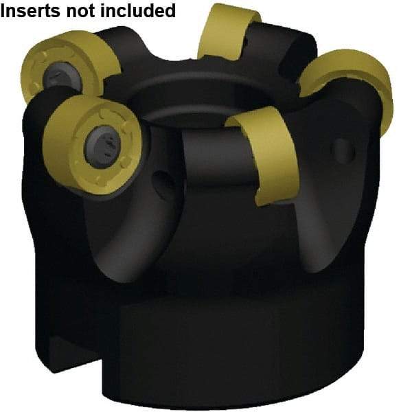 Kennametal - 64mm Cut Diam, 3.96mm Max Depth, 27mm Arbor Hole, 7 Inserts, RNGJ1605M0____ Insert Style, Indexable Copy Face Mill - RODEKA 16 Cutter Style, 19,500 Max RPM, 50mm High, Through Coolant, Series Rodeka - Apex Tool & Supply