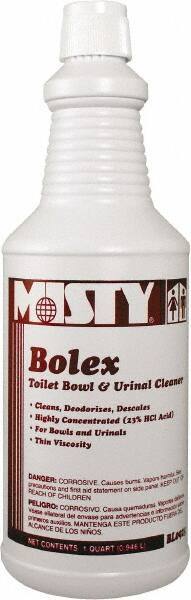 Misty - 32 oz Bottle Liquid Toilet Bowl Cleaner - Wintergreen Scent, Nonacidic, Toilets - Apex Tool & Supply