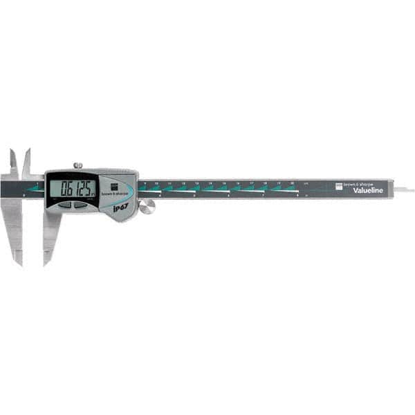 TESA Brown & Sharpe - 0 to 200mm Range, 0.01mm Resolution, IP67 Electronic Caliper - Apex Tool & Supply