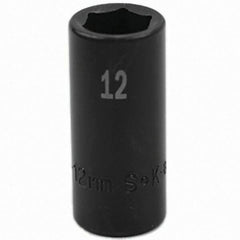 SK - Impact Socket - 3/8"DR 6PT 12MM SEMI-DEEP IMPACT SOCKET - Apex Tool & Supply