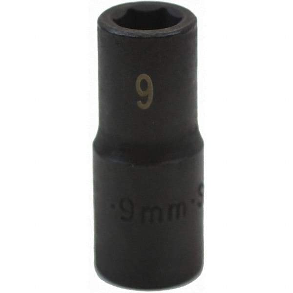 SK - Impact Socket - 3/8"DR 6PT 9MM SEMI-DEEP IMPACT SOCKET - Apex Tool & Supply