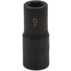 SK - Impact Socket - 3/8"DR 6PT 9MM SEMI-DEEP IMPACT SOCKET - Apex Tool & Supply