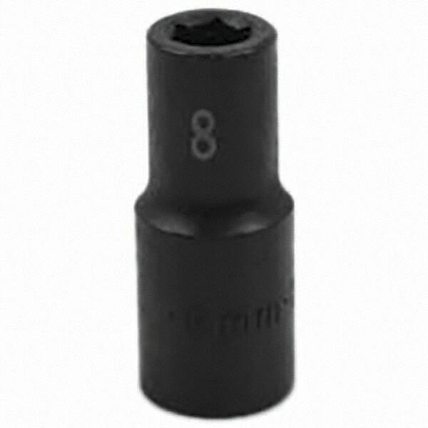 SK - Impact Socket - 3/8"DR 6PT 8MM SEMI-DEEP IMPACT SOCKET - Apex Tool & Supply
