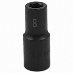 SK - Impact Socket - 3/8"DR 6PT 8MM SEMI-DEEP IMPACT SOCKET - Apex Tool & Supply