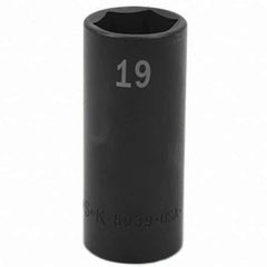 SK - Impact Socket - 3/8"DR 19MM DEEP IMPACT SOCKET - Apex Tool & Supply