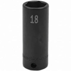 SK - Impact Socket - 3/8"DR 18MM DEEP IMPACT SOCKET - Apex Tool & Supply
