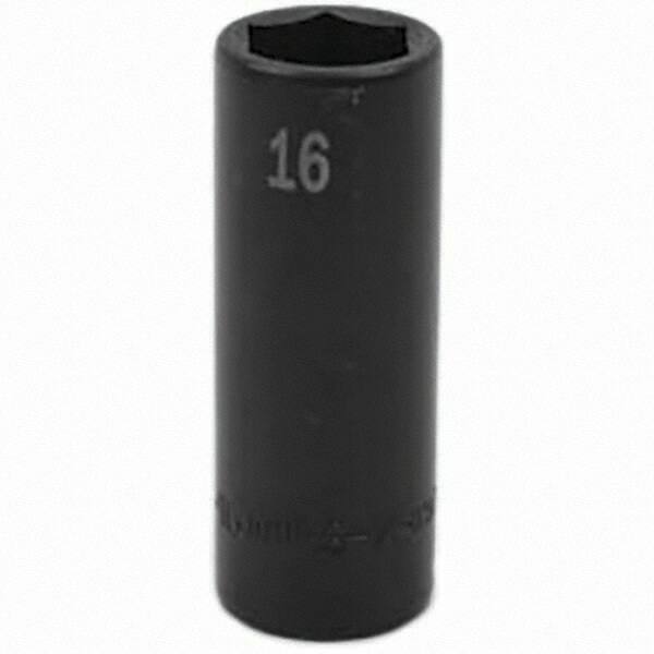 SK - Impact Socket - 3/8"DR 16MM DEEP IMPACT SOCKET - Apex Tool & Supply