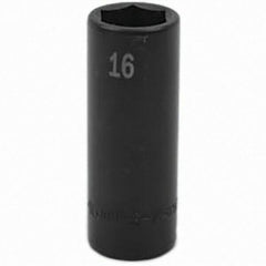 SK - Impact Socket - 3/8"DR 16MM DEEP IMPACT SOCKET - Apex Tool & Supply