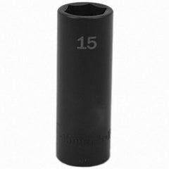 SK - Impact Socket - 3/8"DR 15MM DEEP IMPACT SOCKET - Apex Tool & Supply