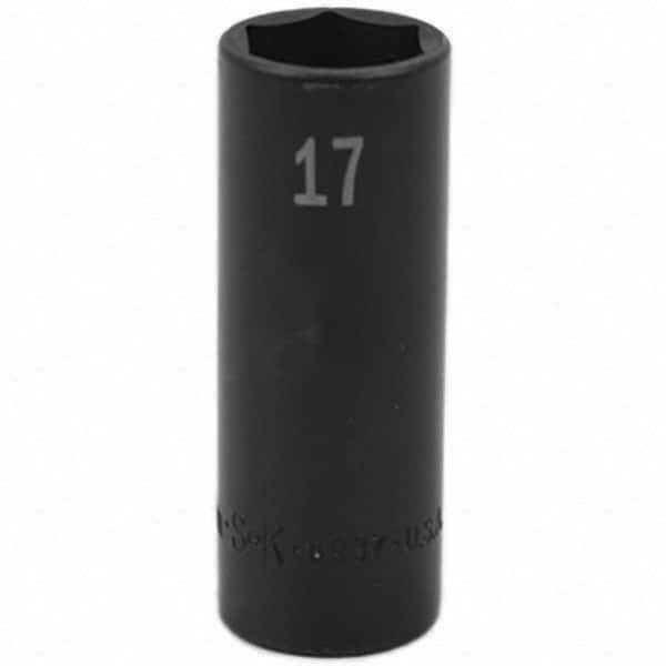 SK - Impact Socket - 3/8"DR 17MM DEEP IMPACT SOCKET - Apex Tool & Supply
