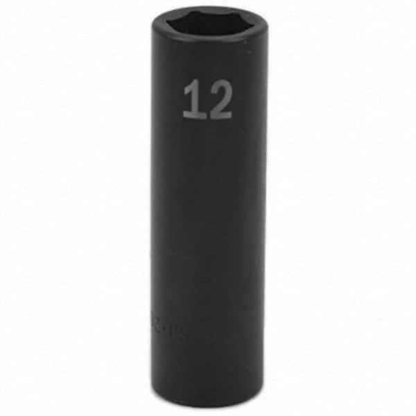 SK - Impact Socket - 3/8"DR 12MM DEEP IMPACT SOCKET - Apex Tool & Supply