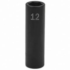 SK - Impact Socket - 3/8"DR 12MM DEEP IMPACT SOCKET - Apex Tool & Supply