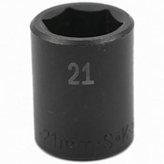 SK - Impact Socket - 1/2"DR 21MM IMPACT SOCKET - Apex Tool & Supply