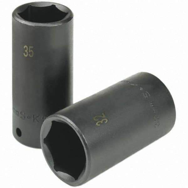 SK - Impact Socket - 1/2"DR 27MM DEEP IMPACT SOCKET - Apex Tool & Supply