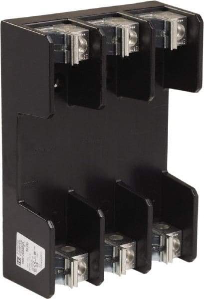 Square D - 3 Pole, 600 Volt, 100 Amp, Surface Mount Fuse Holder - Compatible with R Class Fuse - Apex Tool & Supply