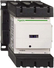 Schneider Electric - 3 Pole, 110 Coil VAC at 50/60 Hz, 115 Amp at 440 VAC, Nonreversible IEC Contactor - Bureau Veritas, CCC, CSA, CSA C22.2 No. 14, DNV, EN/IEC 60947-4-1, EN/IEC 60947-5-1, GL, GOST, LROS, RINA, RoHS Compliant, UL 508, UL Listed - Apex Tool & Supply