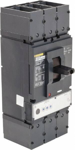 Square D - 600 Amp, 600 VAC, 3 Pole, Panel Mount Molded Case Circuit Breaker - Electronic Trip, Multiple Breaking Capacity Ratings, 2 AWG - Apex Tool & Supply