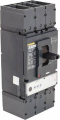 Square D - 600 Amp, 600 VAC, 3 Pole, Panel Mount Molded Case Circuit Breaker - Electronic Trip, Multiple Breaking Capacity Ratings, 2 AWG - Apex Tool & Supply