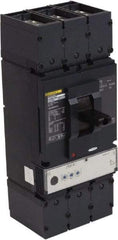 Square D - 600 Amp, 600 VAC, 3 Pole, Panel Mount Molded Case Circuit Breaker - Electronic Trip, Multiple Breaking Capacity Ratings, 2 AWG - Apex Tool & Supply