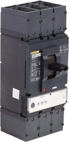 Square D - 400 Amp, 600 VAC, 3 Pole, Panel Mount Molded Case Circuit Breaker - Electronic Trip, Multiple Breaking Capacity Ratings, 2 AWG - Apex Tool & Supply