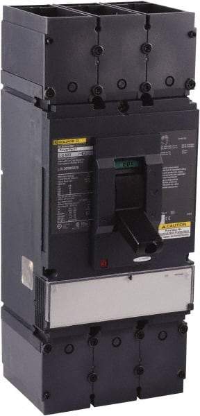 Square D - 600 Volt, 600 Amp, Automatic Molded Case Switch - 3 Pole, 18 at 600 VAC, 35 at 480 VAC, 65 at 240 VAC kA Interrupting Rating, Line/Load Lug Connection - Apex Tool & Supply