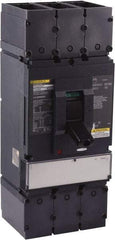 Square D - 600 Volt, 600 Amp, Automatic Molded Case Switch - 3 Pole, 18 at 600 VAC, 35 at 480 VAC, 65 at 240 VAC kA Interrupting Rating, Line/Load Lug Connection - Apex Tool & Supply