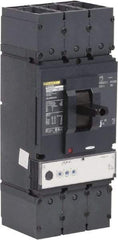 Square D - 600 Amp, 600 VAC, 3 Pole, Panel Mount Molded Case Circuit Breaker - Electronic Trip, Multiple Breaking Capacity Ratings, 2 AWG - Apex Tool & Supply
