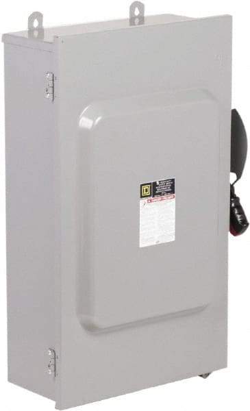 Square D - 200 Amp, 600 VAC/VDC, 3 Pole Nonfused Safety Switch - NEMA 12 & 3R, 50 hp at 600 VAC, 50 hp at 600 VDC (Single Phase), 150 hp at 600 VAC, 50 hp at 600 VDC (Triple Phase) - Apex Tool & Supply