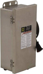 Square D - 200 Amp, 600 VAC/VDC, 3 Pole Nonfused Safety Switch - NEMA 12, 3, 3R, 4 & 4X, 50 hp at 600 VAC, 50 hp at 600 VDC (Single Phase), 150 hp at 600 VAC, 50 hp at 600 VDC (Triple Phase), ST Contact Form - Apex Tool & Supply