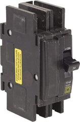 Square D - 30 Amp, 120/240 VAC, 2 Pole, DIN Rail Mounted, Flush Mount, Surface Mount Miniature Circuit Breaker - Thermal Magnetic Trip, 10 kA at 120/240 VAC Breaking Capacity, 14-2 (Aluminum), 14-2 (Copper) AWG, 74mm Deep x 103mm High x 19mm Wide - Apex Tool & Supply