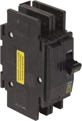 Square D - 60 Amp, 120/240 VAC, 2 Pole, DIN Rail Mounted, Flush Mount, Surface Mount Miniature Circuit Breaker - Thermal Magnetic Trip, 10 kA at 120/240 VAC Breaking Capacity, 14-2 (Aluminum), 14-2 (Copper) AWG, 74mm Deep x 103mm High x 19mm Wide - Apex Tool & Supply