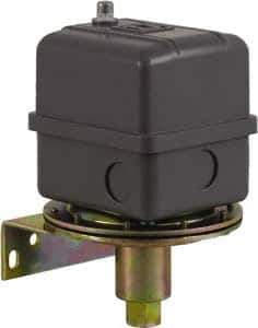Square D - 1 NEMA Rated, DPST, 16.5 inHg to 25 inHg, Vacuum Switch Pressure and Level Switch - Adjustable Pressure, 480 VAC, Screw Terminal - Apex Tool & Supply