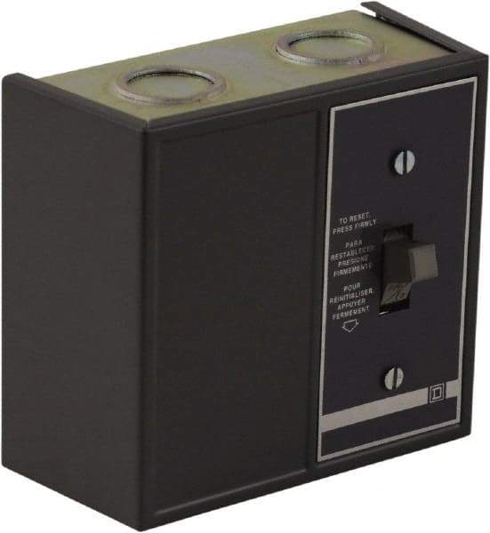 Square D - 1 Pole, 16 Amp, NEMA, Enclosed Toggle Manual Motor Starter - 1 hp at 115 VAC, 1 hp at 230 VAC, 1 hp at 277 VAC, CE, CSA, NEMA 1 & UL Listed - Apex Tool & Supply