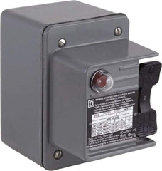 Square D - 2 Poles, 16 Amp, NEMA, Enclosed Toggle Manual Motor Starter - 1 hp at 115 VAC, 1 hp at 230 VAC, 1 hp at 277 VAC, 3/4 hp at 115 VDC & 3/4 hp at 230 VDC, CE, CSA, NEMA 4 & UL Listed - Apex Tool & Supply