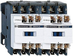 Schneider Electric - 3 Pole, 24 Coil VAC at 50/60 Hz, 9 Amp at 440 VAC, Reversible IEC Contactor - 1 Phase hp: 0.5 at 115 VAC, 1 at 230/240 VAC, 3 Phase hp: 2 at 200/208 VAC, 2 at 230/240 VAC, 5 at 460/480 VAC, 7.5 at 575/600 VAC - Apex Tool & Supply