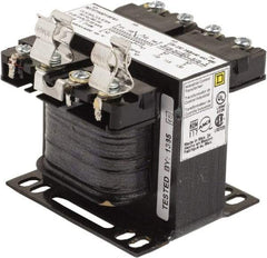 Square D - 50 VA, Top Mount Fuse Block Control Transformer - 50/60 Hz, 3.09 Inch Deep x 2.58 Inch High - Apex Tool & Supply