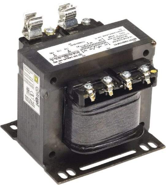 Square D - 150 VA, Top Mount Fuse Block Control Transformer - 50/60 Hz, 3.59 Inch Deep x 3.2 Inch High - Apex Tool & Supply