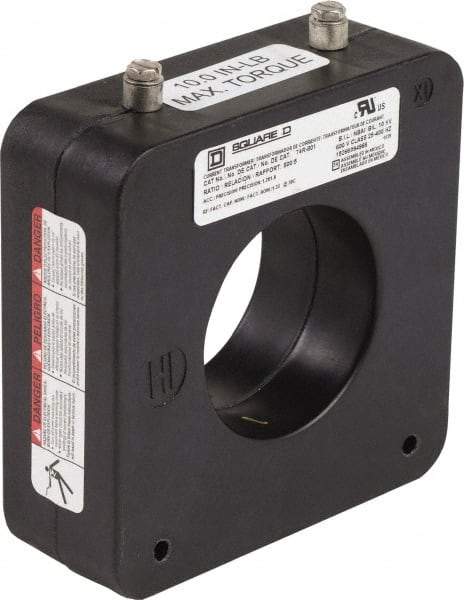Square D - 800 Amp AC Input, 5 Amp AC Output, Panel Meter Donut Current Transformer - Screw Terminal - Apex Tool & Supply