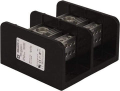 Square D - 2 Poles, 620 (Aluminium), 760 (Copper) Amp, Phenolic Power Distribution Block - 600 VAC, 2 Primary Connection - Apex Tool & Supply