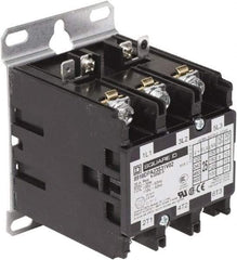 Square D - 3 Pole, 25 Amp Inductive Load, Definite Purpose Contactor - 35 Amp Resistive Rating - Apex Tool & Supply