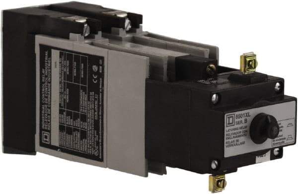Square D - Electromechanical Screw Clamp General Purpose Relay - 10 Amp at 600 VAC, 8NO, 110 VAC at 50 Hz & 120 VAC at 60 Hz - Apex Tool & Supply