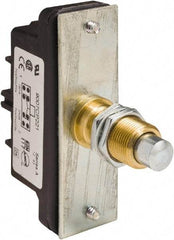Square D - DPDT, 2NC/2NO, 600 Volt Screw Terminal, Plunger Actuator, General Purpose Limit Switch - 1 NEMA Rating, IP20 IPR Rating, Panel Mount, 3/4 Lb. Operating Force - Apex Tool & Supply