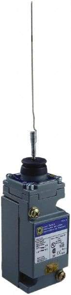 Square D - DPDT, 2NC/2NO, 600 Volt Screw Terminal, Cat Whisker Actuator, General Purpose Limit Switch - 1, 2, 4, 6, 12, 13, 6P NEMA Rating, IP67 IPR Rating - Apex Tool & Supply