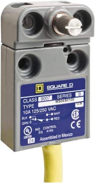 Square D - SPDT, NC/NO, 240 VAC, Prewired Terminal, Rotary Head Actuator, General Purpose Limit Switch - 1, 2, 4, 6, 6P NEMA Rating, IP67 IPR Rating - Apex Tool & Supply