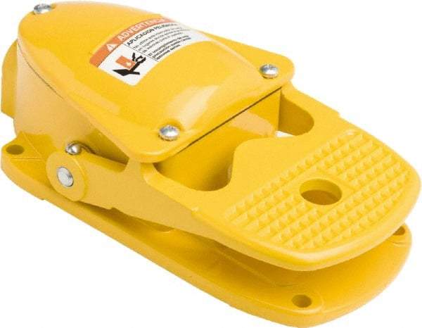 Square D - 1 Treadle, 0.6 Amp, Momentary (MO), DPDT, Electric Foot Switch - 2, 4 & 13 NEMA Rated, 11-1/2" Long x 6.8" Wide x 6-1/2" High - Apex Tool & Supply