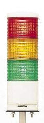 Schneider Electric - LED Lamp, Green, Orange, Red, Flashing and Steady, Preassembled Stackable Tower Light Module Unit - 24 VDC, 300 Milliamp, IP54 Ingress Rating, Base Mount - Apex Tool & Supply