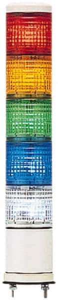 Schneider Electric - LED Lamp, Blue, Clear, Green, Orange, Red, Steady, Preassembled Stackable Tower Light Module Unit - 24 VAC/VDC, 125 Milliamp, IP54 Ingress Rating, Base Mount - Apex Tool & Supply