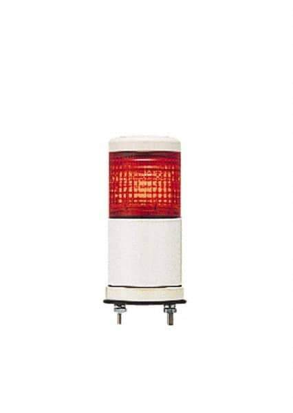 Schneider Electric - Red LED Flashing & Steady Stackable Tower Light with Buzzer - 70 to 85 dB, Base Mount, IP54, 24V, 14 to 122°F - Apex Tool & Supply